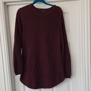 LETY & ME Josey Maternity Elbow Patch Pullover